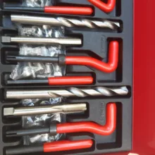 قلاویز و مته هلی کویل مدل JHPU1-5-12MM مجموعه 131 عددی