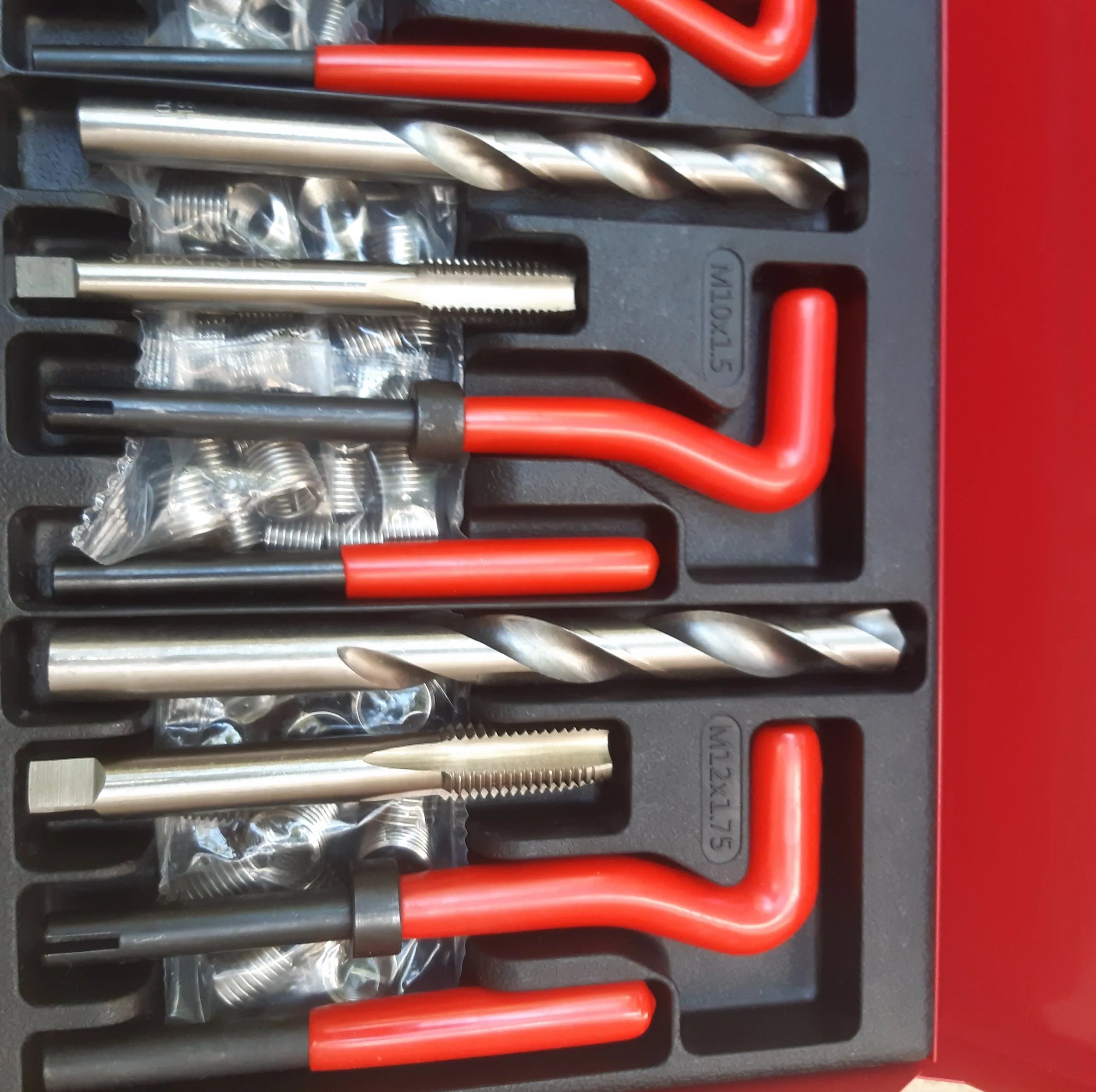 قلاویز و مته هلی کویل مدل JHPU1-5-12MM مجموعه 131 عددی