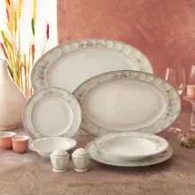 سرویس غذاخوری 29 پارچه چینی زرین ایران مدل نئوکلاسیک گلاریس درجه عالی