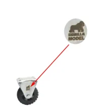 چرخ کفی دار مدل گوریلا کد YP-SABET-VARAGHI-100MM