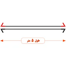 کابل اتصال باتری به باتری خودرو مدل Compact 850A-5m مجموعه 2 عددی