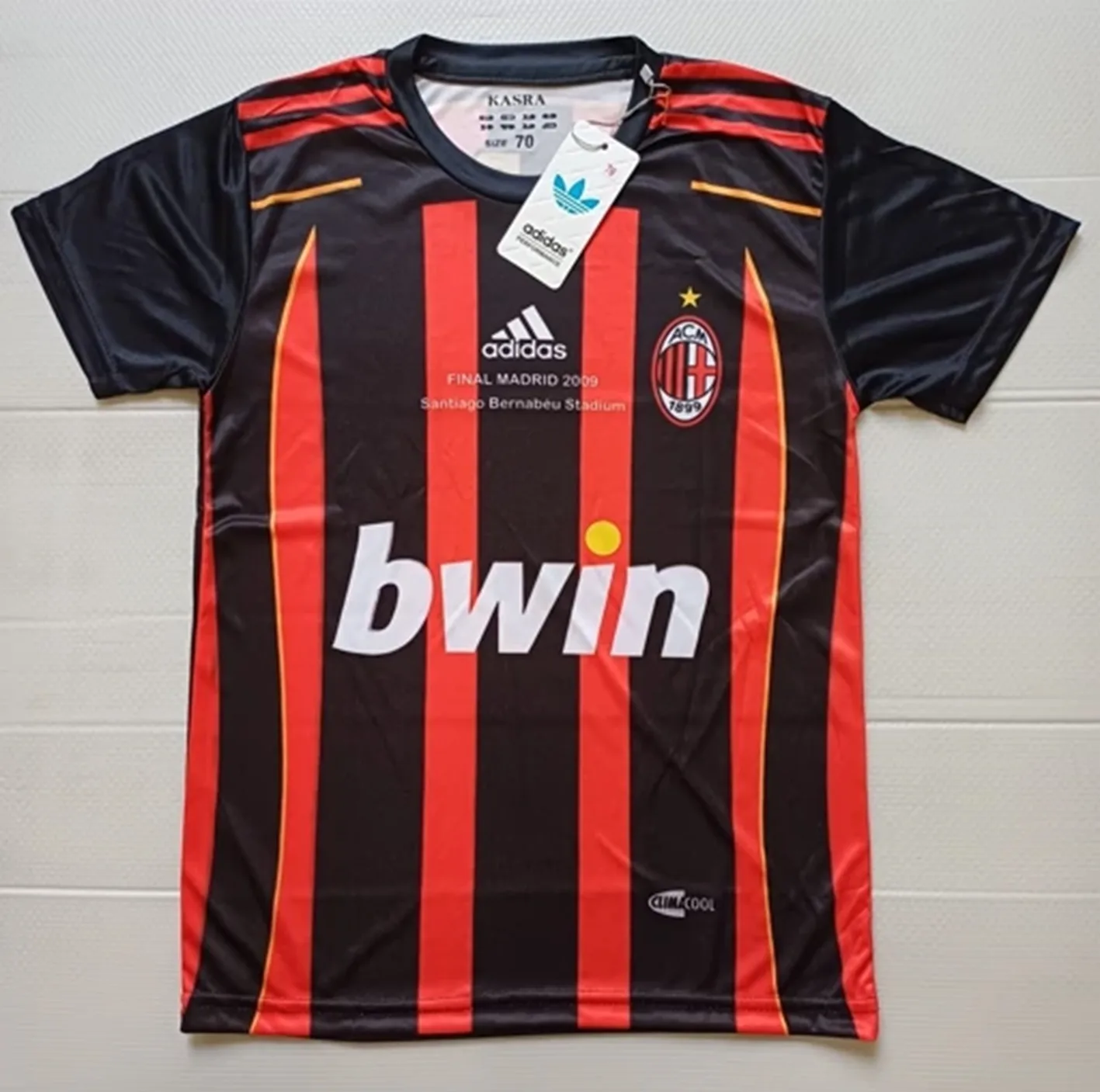 ست تی شرت و شلوارک ورزشی پسرانه میلان مدل مالدینی Home 2007