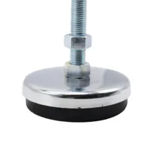 پایه ضربه گیر مدل کف لاستیکی کد YP-NIKEL CHROME-134MM/16MM