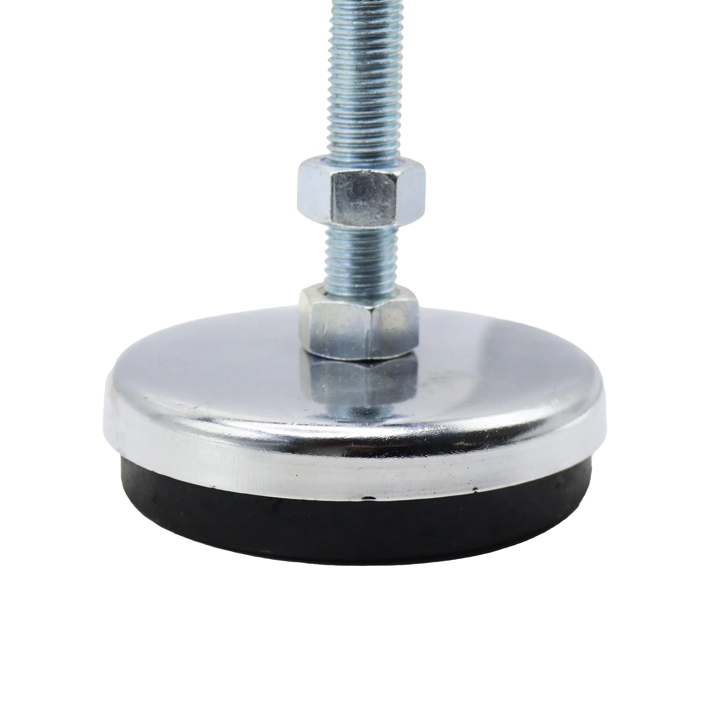 پایه ضربه گیر مدل کف لاستیکی کد YP-NIKEL CHROME-134MM/16MM