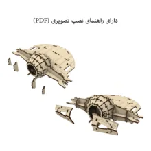 ساختنی 170 تکه مدل جنگ ستارگان چوبی کد M488