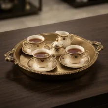 سینی دسته دار مدل 34855 سایز 27x24 سانتی‌متر