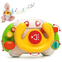 اسباب بازی ناب سل مدل فرمان موزیکال چراغدار بامزه کد BABY TOY STEERING WHEEL همراه با صدای استارت ماشین