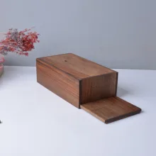 جعبه دستمال کاغذی مدل کشویی چوبی کد 201