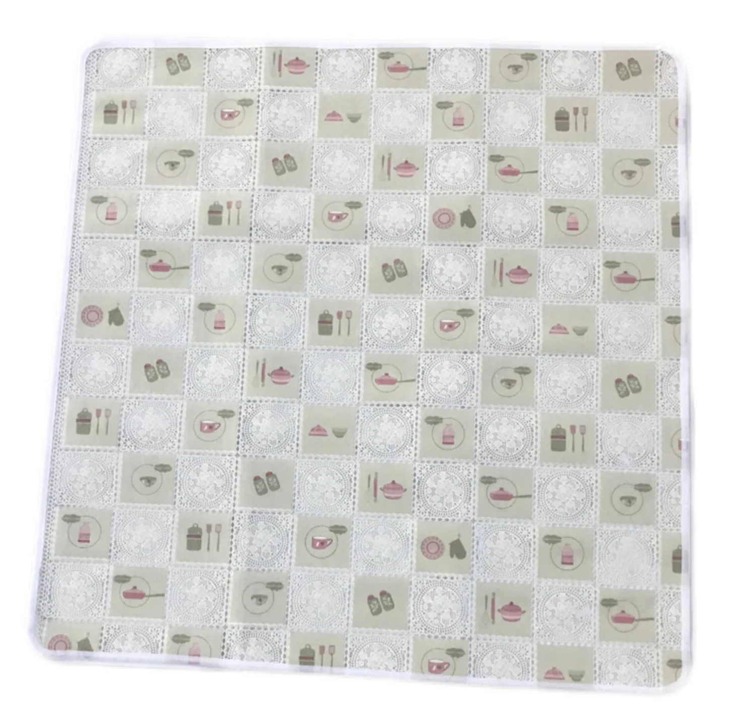 سفره 8 نفره مدل رویال طرح گیپور سایز 140×140 سانتی متر کد 04