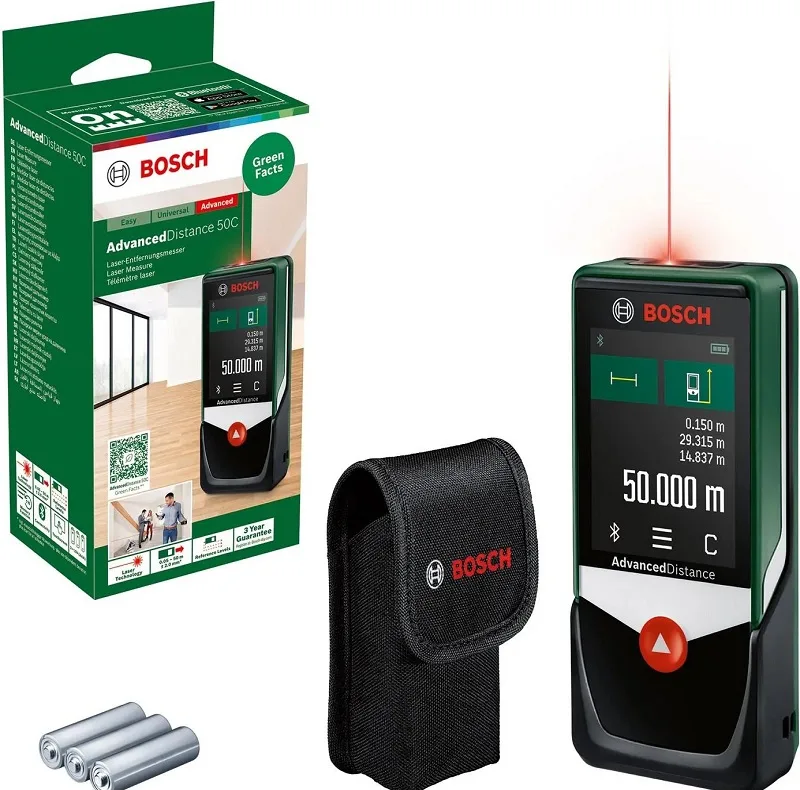 متر لیزری بوش مدل AdvancedDistance 50C