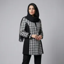 پالتو زنانه مدل شطرنجی