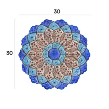 بشقاب میناکاری مسی فرازهنر کد 302