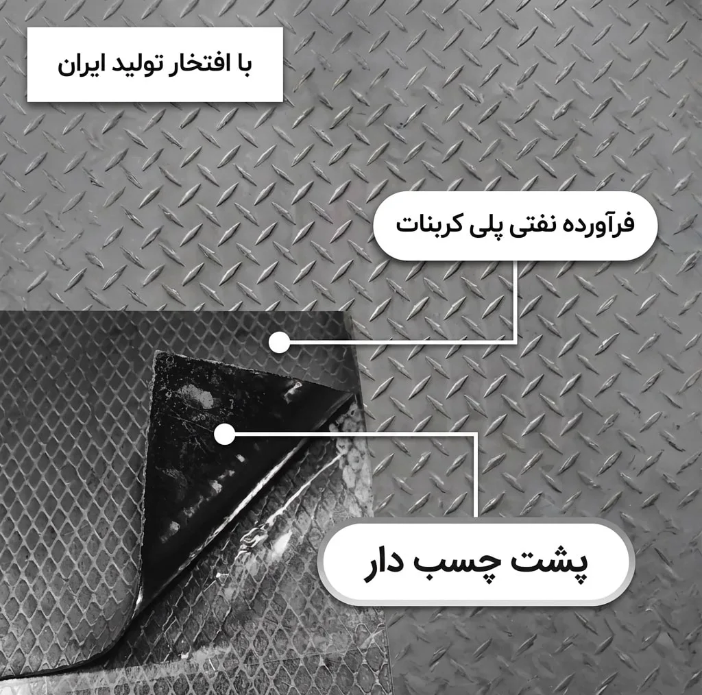 ورق دمپینگ مدل پشت چسب دار کد 2.4 میلیمتر بسته 50 عددی