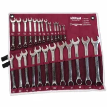 آچار یکسر تخت و  یکسر رینگی لوچان مدل YP-6-32MM مجموعه 25 عددی