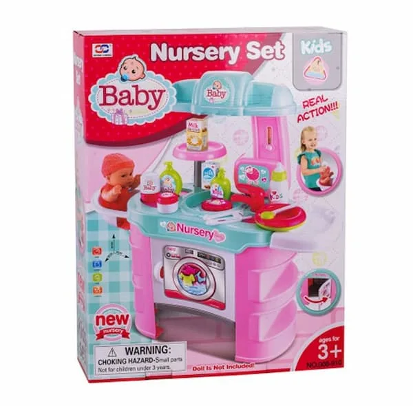 اسباب بازی طرح ماشین لباسشویی مدل nursery set کد 008-910