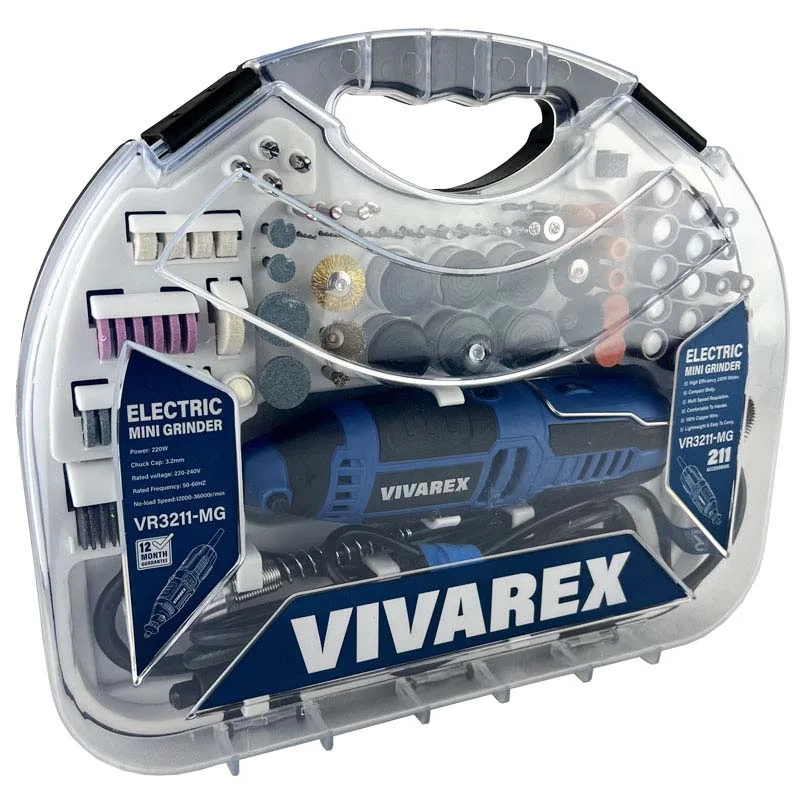 فرز مینیاتوری دیمردار 3.2 میلیمتری 220 وات ویوارکس مدل VR3211-MG مجموعه 211 عددی