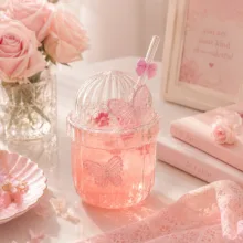 ماگ طرح پروانه مدل پیرکس
