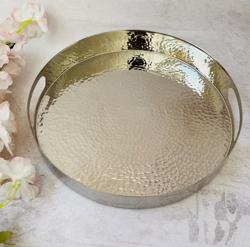 سینی مسی مدل لب پهن کد ZH413