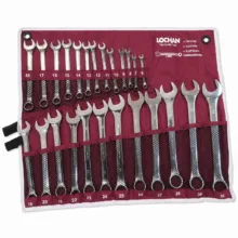آچار یکسر تخت و  یکسر رینگی لوچان مدل YP-6-32MM مجموعه 25 عددی