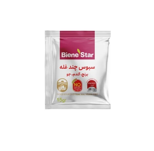 پودر سبوس چندغله بین استار - 375 گرم