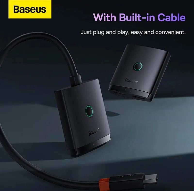 سوئیچ 1 به 2 HDMI بیسوس مدل BS-OH113