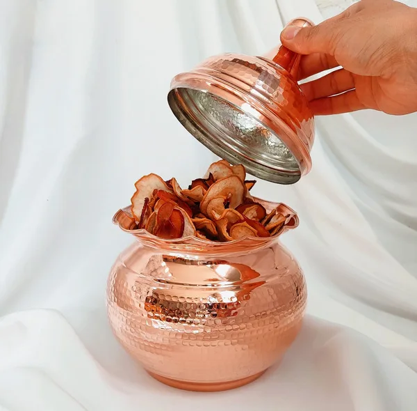 آجیل خوری مسی مدل لاله کد ZH283.2