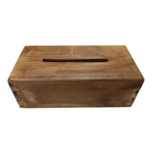 جعبه دستمال کاغذی مدل چوب روسی کد 01