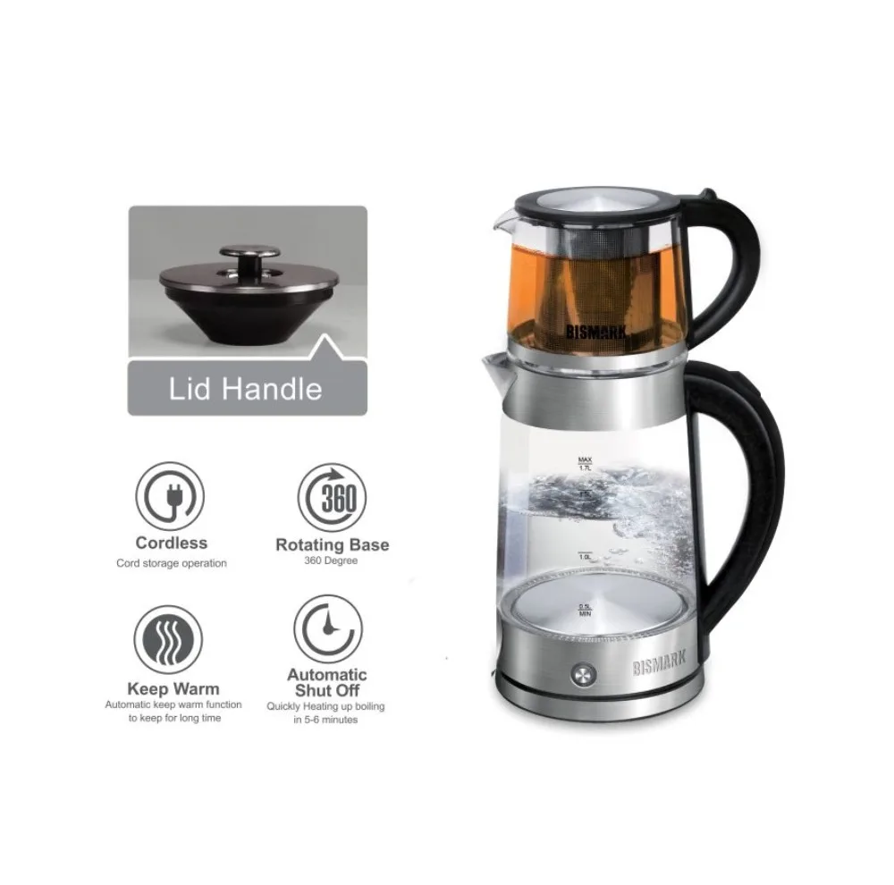 چای ساز روی هم بیسمارک مدل BM2282