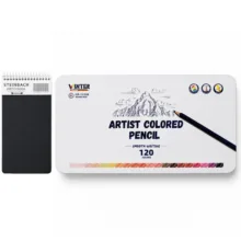 مداد رنگی 120 رنگ وینتر مدل Artist به همراه دفتر مجموعه 121 عددی