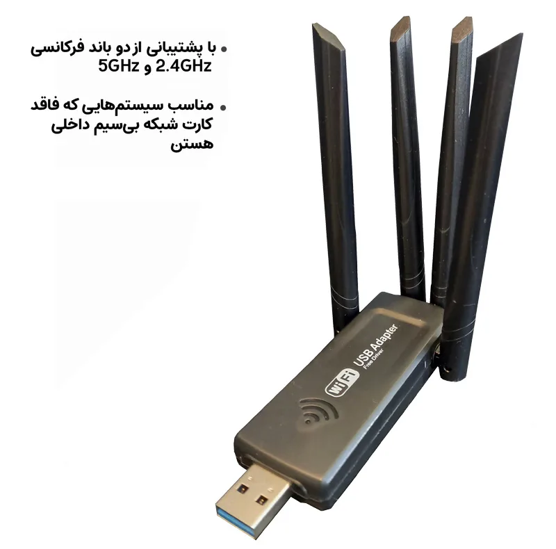 USB کارت شبکه مجنتیک مدل RE-901