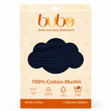 پتو کودک و نوزاد بوبو مدل پنبه موسلینی سایز 120x120 سانتی متر