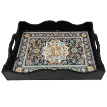 سینی رزینی طرح فرش کد 30×40