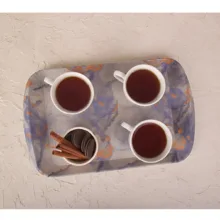 سینی دسته دار مهروز مدل A-1003 ابر وباد سایز 25×39 سانتی متر