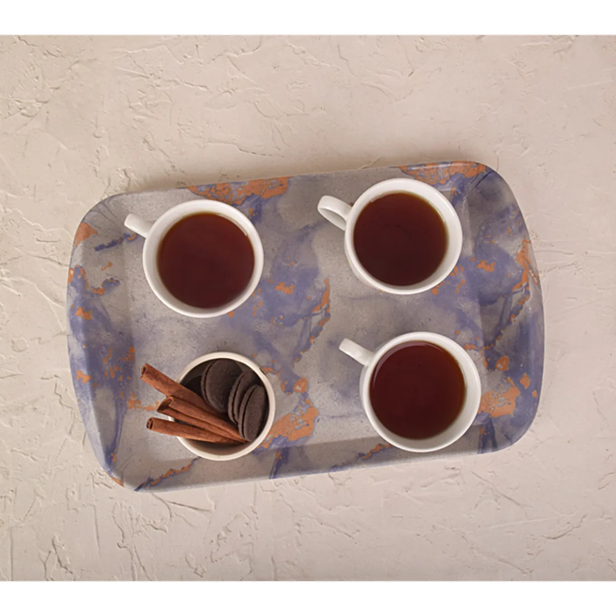 سینی دسته دار مهروز مدل A-1003 ابر وباد سایز 25×39 سانتی متر