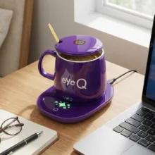 ماگ آی کیو طرح Lucky eyeQ مدل Smart Rose کد Ai-V26 به همراه گرم کن