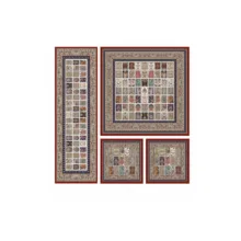 ست رومیزی 4 تکه طرح قاب قابی مدل N00250