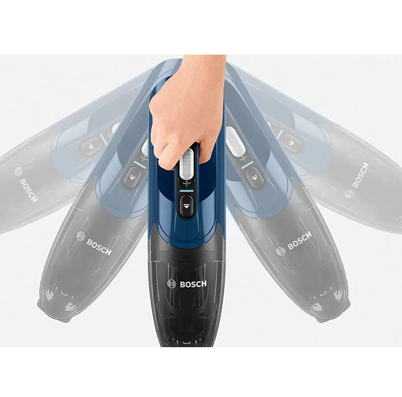 جارو شارژی عصایی بوش مدل BCHF2MX20 با باتری 20 ولت لیتیومی، مدت کارکرد تا 44 دقیقه، فناوری Easy Clean System، برس Electro برای سطوح مختلف، نازل منعطف، فیلتر قابل شستشو و دو سطح قدرت
