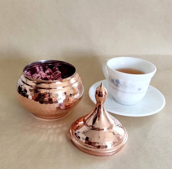 آجیل خوری مسی مدل بدون پایه کد ZH228.3