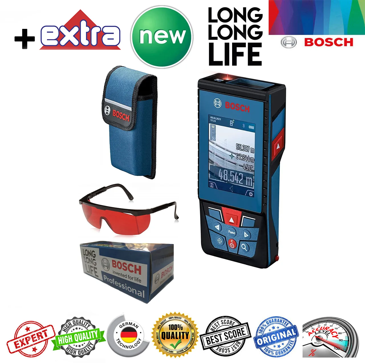 متر لیزری بوش مدل GLM 150-27 C
