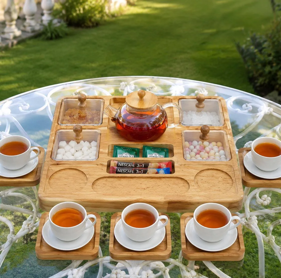 اردوخوری نیوهوم مدل چوبی سرو صبحانه کد 1006