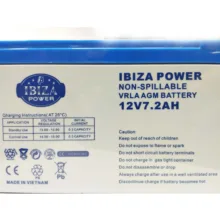 باتری سیلد اسید 12 ولت 7.2 آمپر ساعت ایبیزا مدل KSRE-12V-7.2A