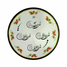 بشقاب دیوارکوب سفالی مدل گل