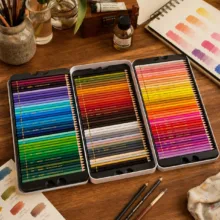 مداد رنگی 120 رنگ وینتر مدل Artist به همراه دفتر مجموعه 121 عددی
