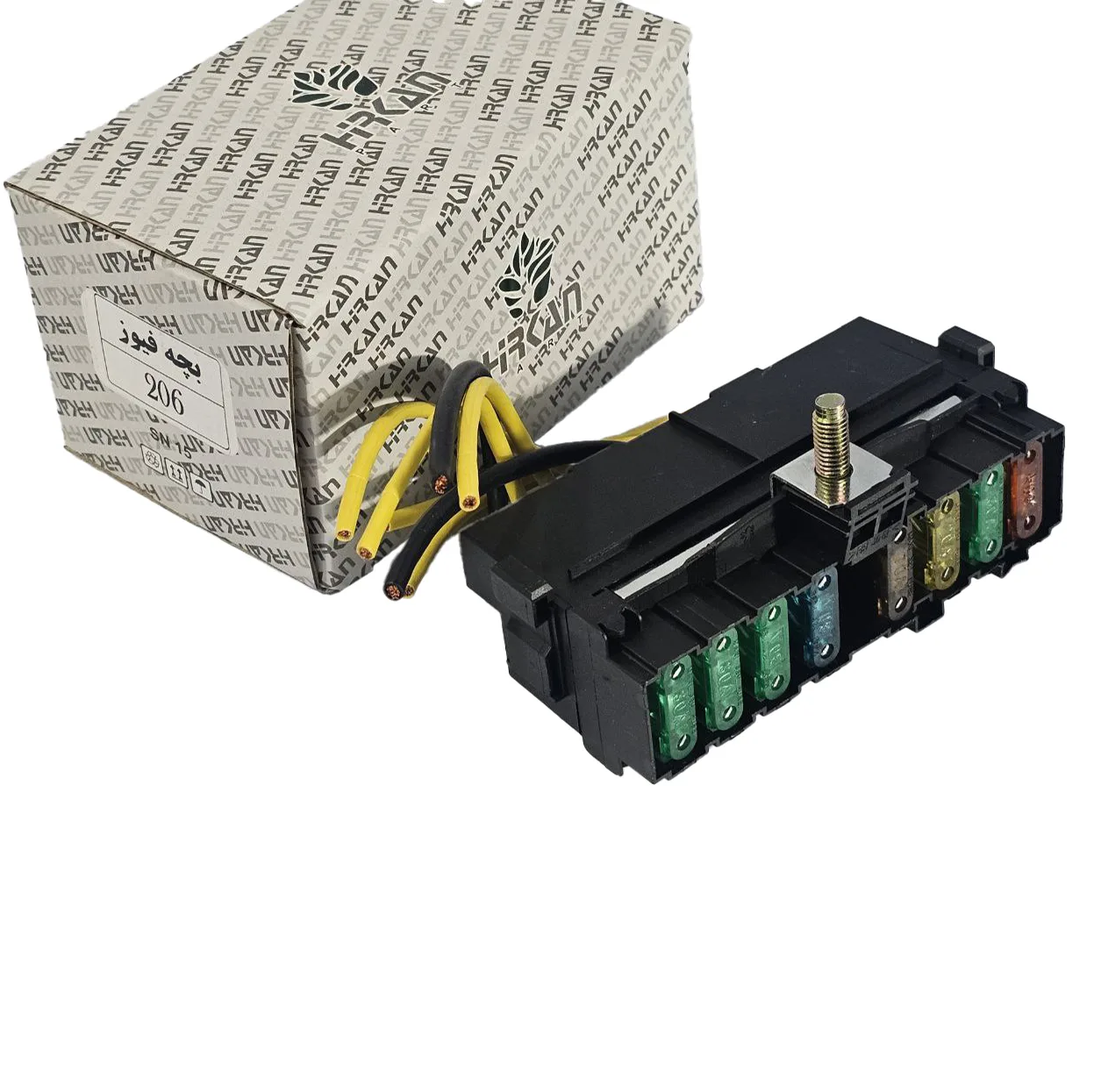 جعبه فیوز هیرکان پارت کد bbz-825 مناسب برای پژو 206