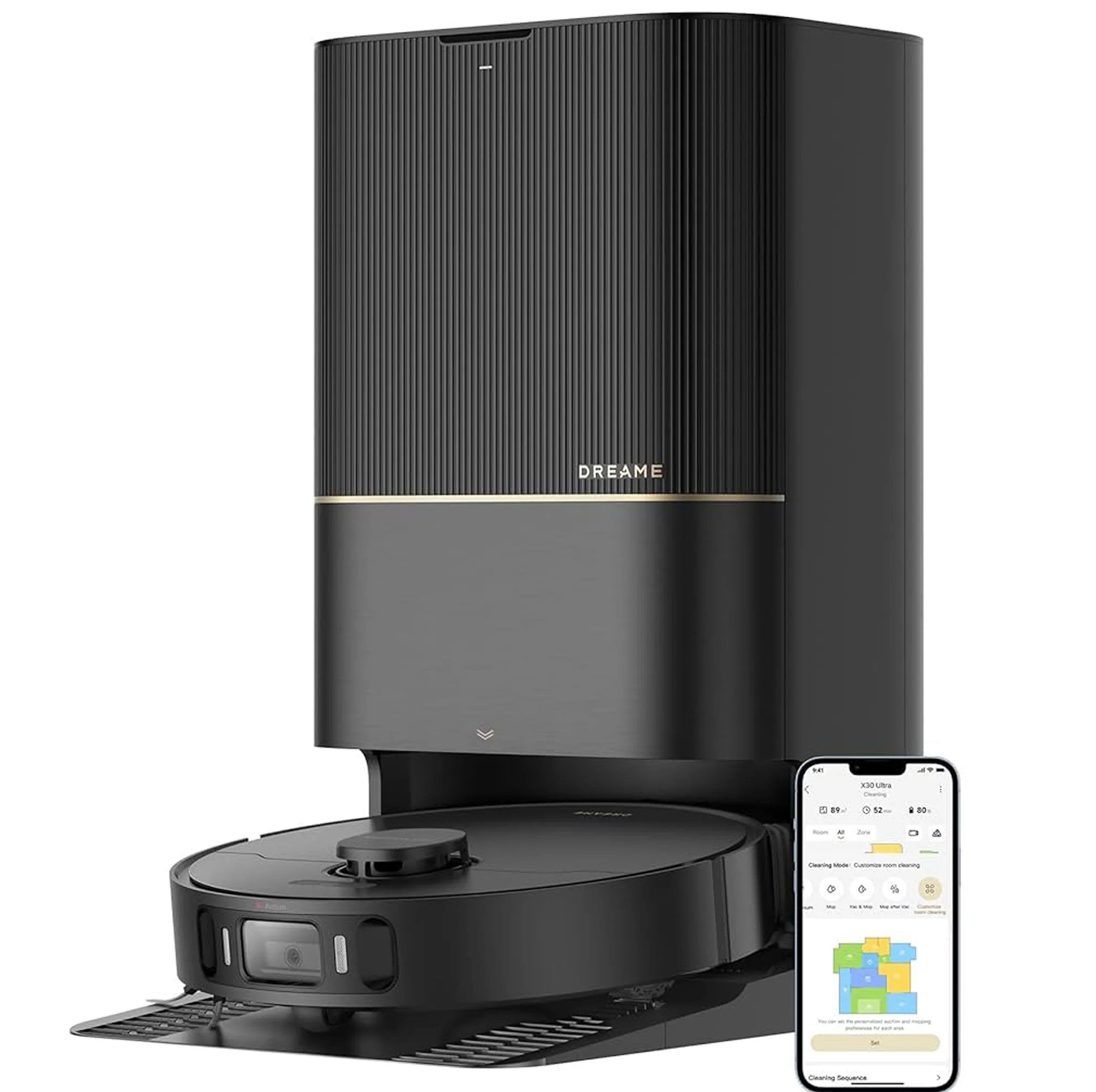 برس وسط و برس تمیز کننده جارو رباتیک مدل X30 Ultra مناسب برای جاروبرقی رباتیک شیائومی X30 Ultra مجموعه 2 عددی