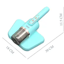 جارو شارژی تخت خواب MDHL مدل UV با مکش قوی، نور UV ضدعفونی‌کننده، فیلتر HEPA سه‌گانه، 2 سرعت و باتری شارژی 1200mAh
