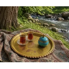 دیس مسی مدل بدون پایه تراش خورده لب شبکه