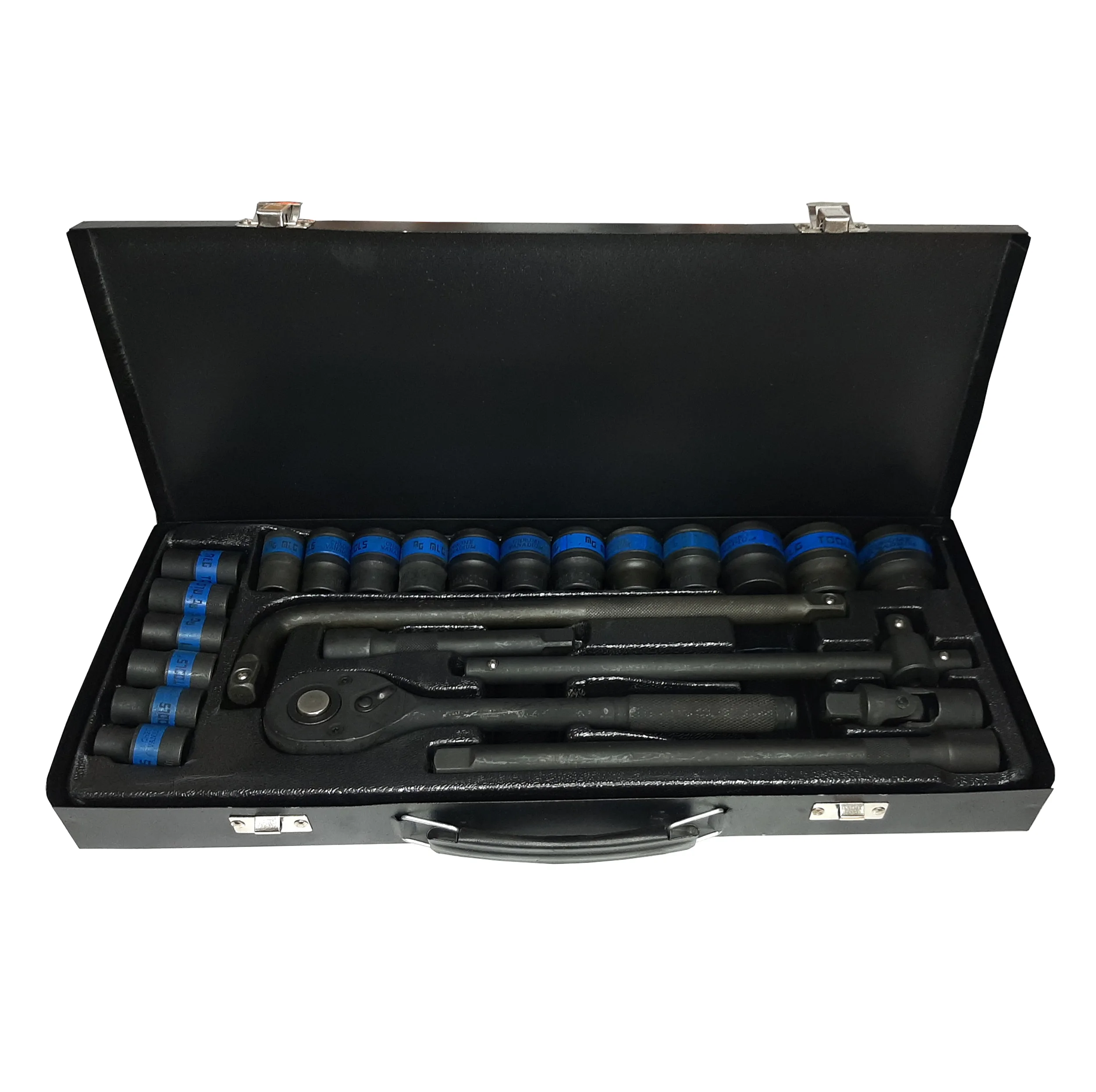 آچار و سری بکس فشار قوی ام ال جی تولز  مدل AQZ-7319 سایز 1/2 اینچ مجموعه 24 عددی