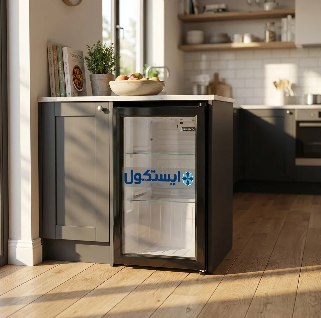 یخچال 3 فوت ایستکول مدل TM-4164-HS، با ارتفاع 59، پهنای 44.5 و عمق 53 سانتی‌متر، میزان مصرف انرژی B، دارای 3 طبقه