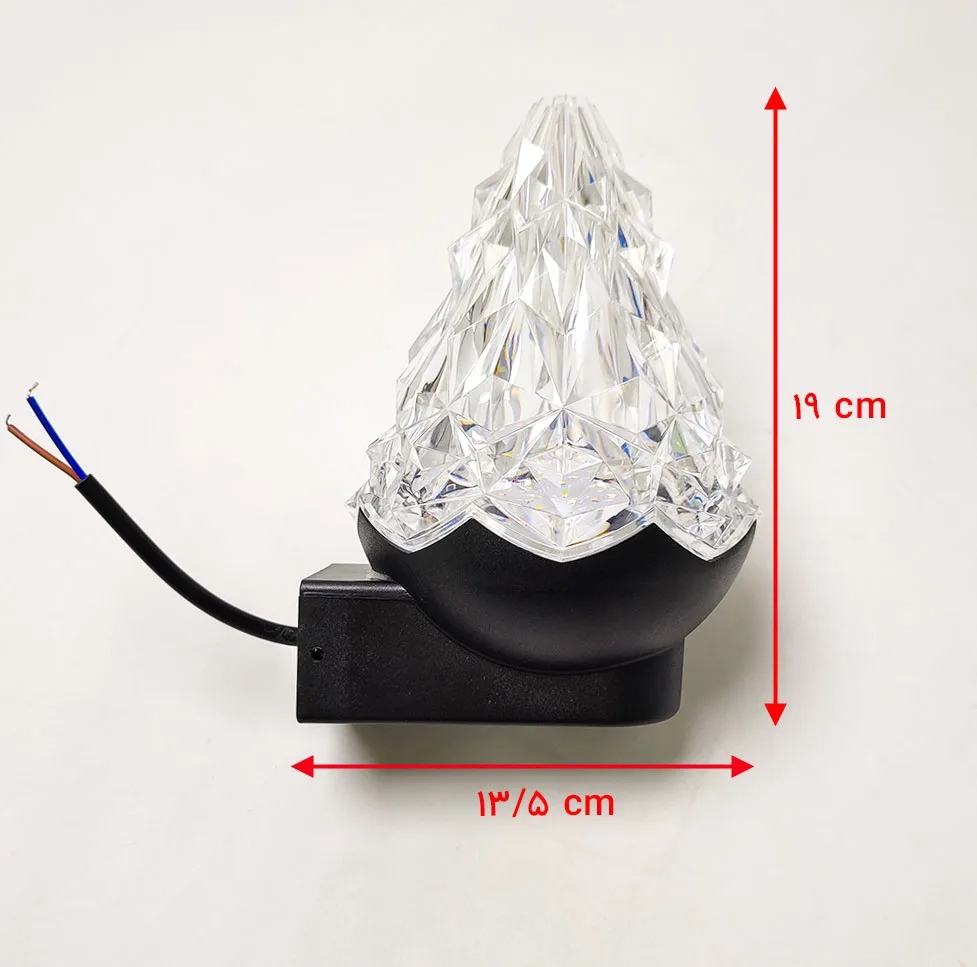 چراغ دیواری 12 وات مدل دوطرفه شعله کد BD176